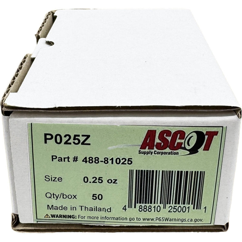 DURAFORCE Ascot P Style Coated Zinc Clip-On Wheel Weights 0.25oz Box of 50