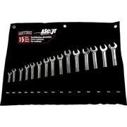 DURAFORCE Ascot 15-Piece Metric Combination Wrench Set - Long Handle Tools