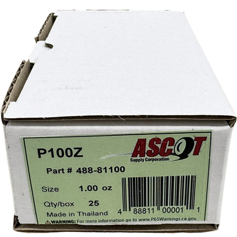 DURAFORCE Ascot P Style Coated Zinc Clip-On Wheel Weights 1oz Box of 25