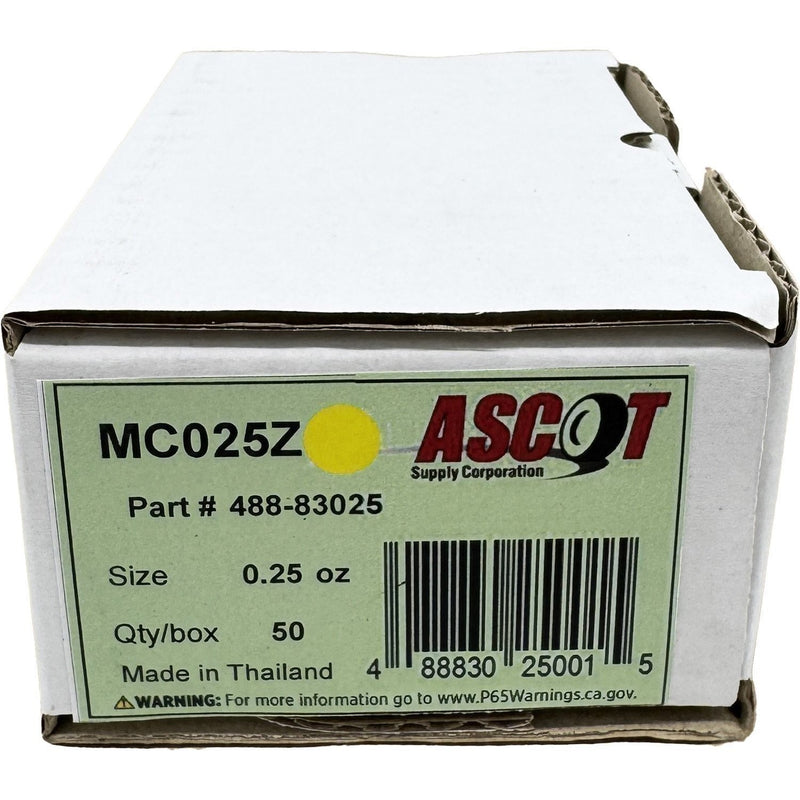 DURAFORCE Ascot MC Coated Zinc Clip-On Wheel Weights 0.25oz - Box of 50