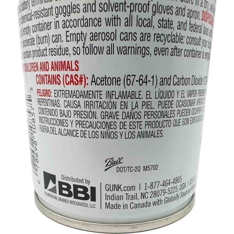 DURAFORCE Gunk M710 Non-Chlorinated Brake Parts Cleaner 14oz - Pack of 12 Low VOC