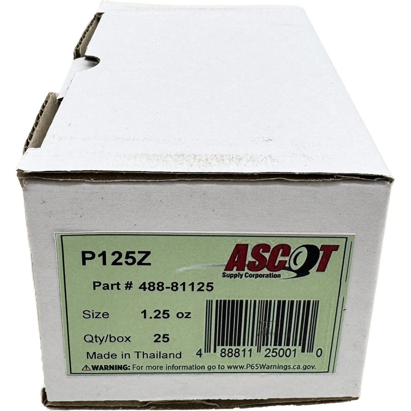 DURAFORCE Ascot P Style Coated Zinc Clip-On Wheel Weights 1.25oz Box of 25