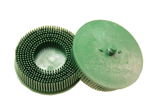 DURAFORCE 3M 07526 3" 50 Grit Scotch-Brite Roloc Bristle Disc, Pack of 2