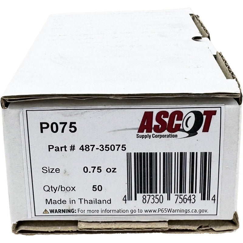 DURAFORCE Ascot P Style Uncoated Lead Clip-On Wheel Weights 0.75oz Box of 50