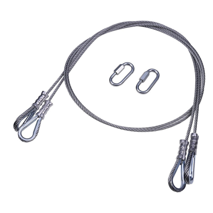 DURAFORCE 2x Gorilla Trailer Gate Lift Cables with EZ Spring Clips 125542 Replacement