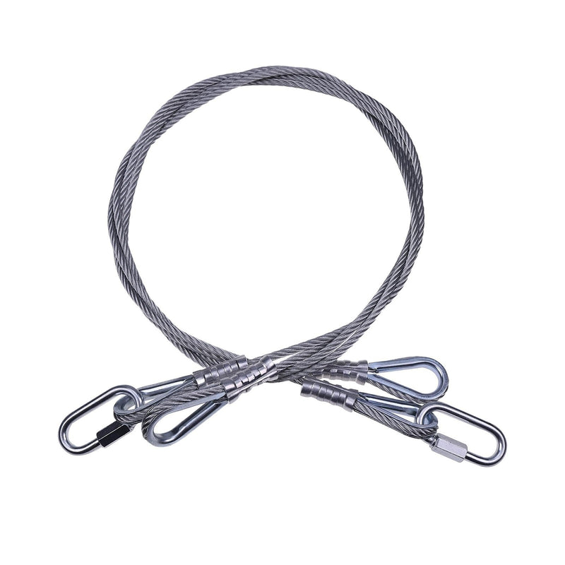 DURAFORCE 2x Gorilla Trailer Gate Lift Cables with EZ Spring Clips 125542 Replacement