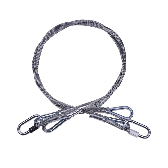 DURAFORCE 2x Gorilla Trailer Gate Lift Cables with EZ Spring Clips 125542 Replacement