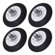 DURAFORCE 4 Pack LG 4581EL2002A Dryer Drum Roller Wheel & Shaft Replacement Parts