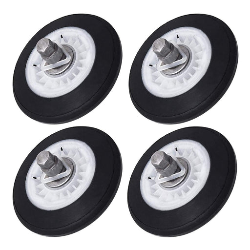 DURAFORCE 4 Pack LG 4581EL2002A Dryer Drum Roller Wheel & Shaft Replacement Parts