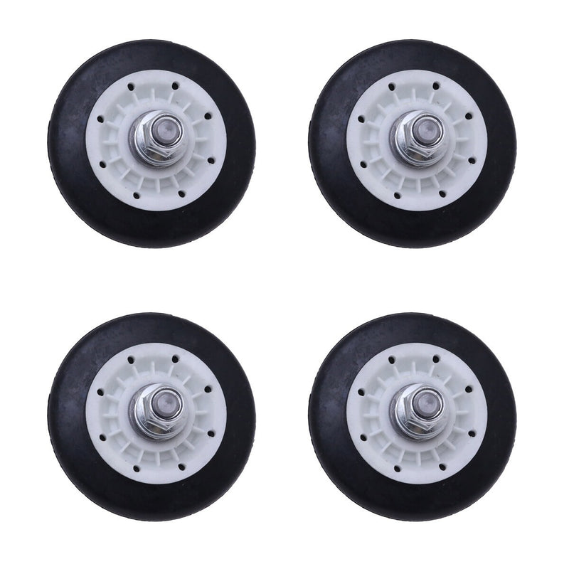 DURAFORCE 4 Pack LG 4581EL2002A Dryer Drum Roller Wheel & Shaft Replacement Parts