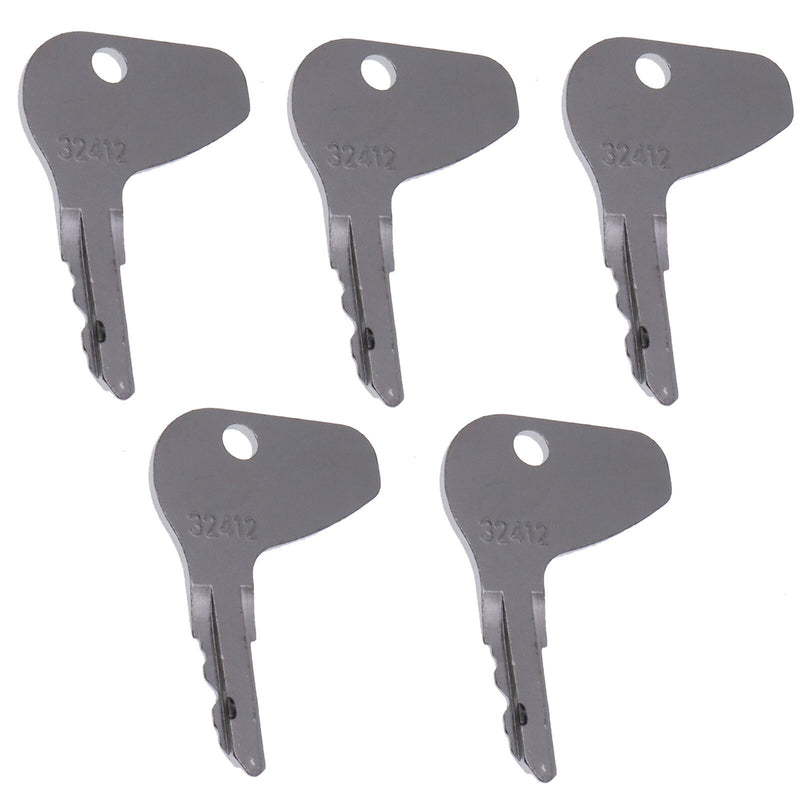 DURAFORCE 5X Kubota Ignition Key 32412 for L1275 L2250 L2350 L2600 L2850 L2900 L3240 L4310