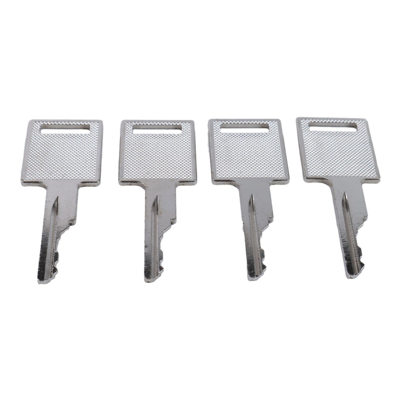DURAFORCE 4 Ignition Keys 1964831C2 307852A1 for Case 680K 584E 821B C100 C50 C60