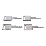 DURAFORCE 4 Ignition Keys 1964831C2 307852A1 for Case 680K 584E 821B C100 C50 C60
