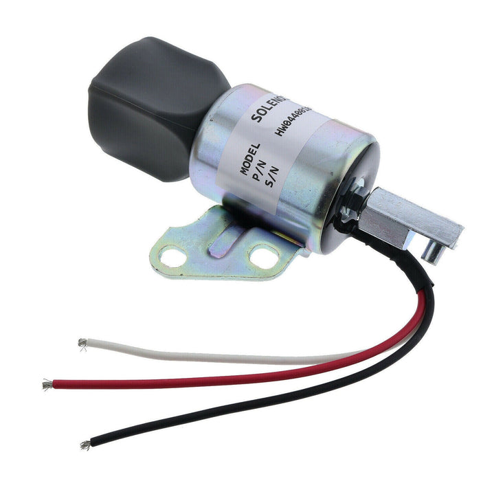 DURAFORCE 12V Fuel Shut Off Solenoid SA-4899-12 for Kubota D722 D902 Z482 3-Wire Valve
