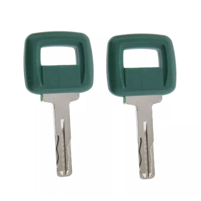 DURAFORCE 2P Ignition Keys 11039228 for Volvo Loader Haul Truck Heavy Equipment Parts