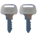 DURAFORCE 2 Ignition Keys 373-55364-41180 for Kubota F2000 F2100 F2100E F2400 FZ2100