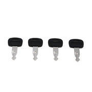 DURAFORCE 4pcs Ignition Key RC411-53933 for Kubota SVL75 SVL90 KX018-4 KX033-4 KX121-3S