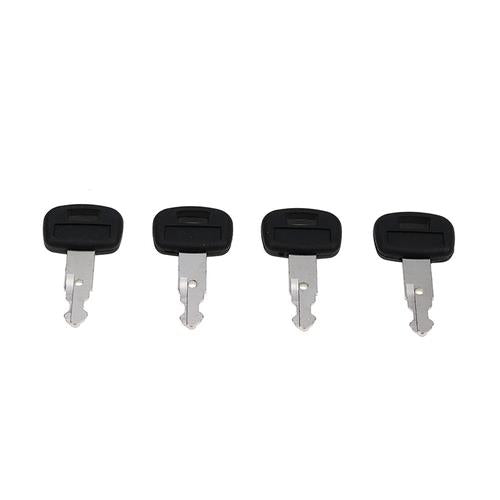 DURAFORCE 4pcs Ignition Key RC411-53933 for Kubota SVL75 SVL90 KX018-4 KX033-4 KX121-3S