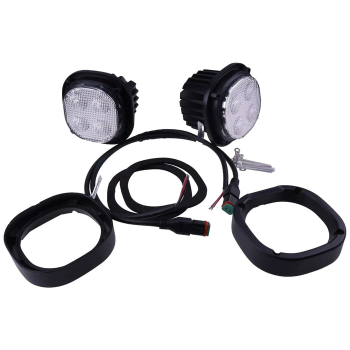 DURAFORCE 2X LED Headlight AT352538 for John Deere 330G 332G 331G 333G 323D 333D 333E