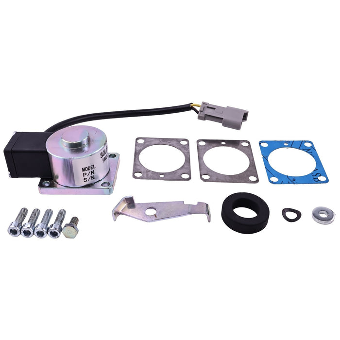 DURAFORCE 12V Stop Solenoid 03938010 for Hatz 3L31C L M Engines Replacement Part