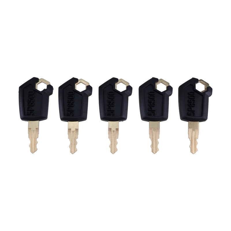 DURAFORCE 5Pcs CAT Caterpillar Ignition Keys 5P8500 for Heavy Equipment Loader Grader