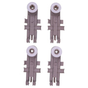 DURAFORCE 4Pcs Upper Dish Rack Wheels 8268743 for Whirlpool Kenmore KitchenAid Dishwasher