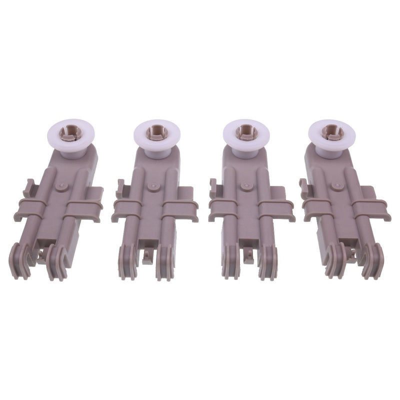 DURAFORCE 4Pcs Upper Dish Rack Wheels 8268743 for Whirlpool Kenmore KitchenAid Dishwasher