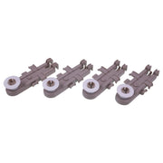DURAFORCE 4Pcs Upper Dish Rack Wheels 8268743 for Whirlpool Kenmore KitchenAid Dishwasher