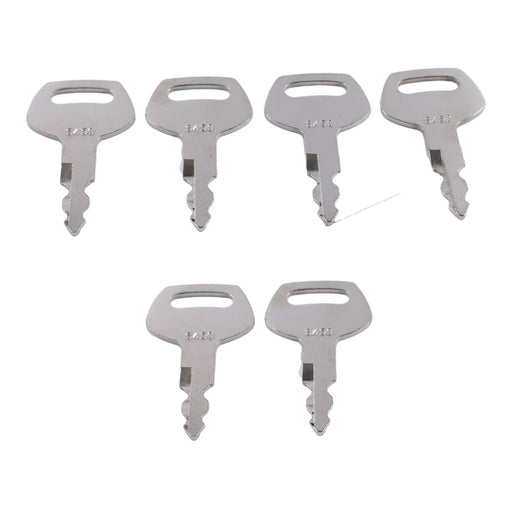 DURAFORCE 6P Ignition Key S450 KHR20070 for Case JCB Linkbelt Sumitomo CX Excavator