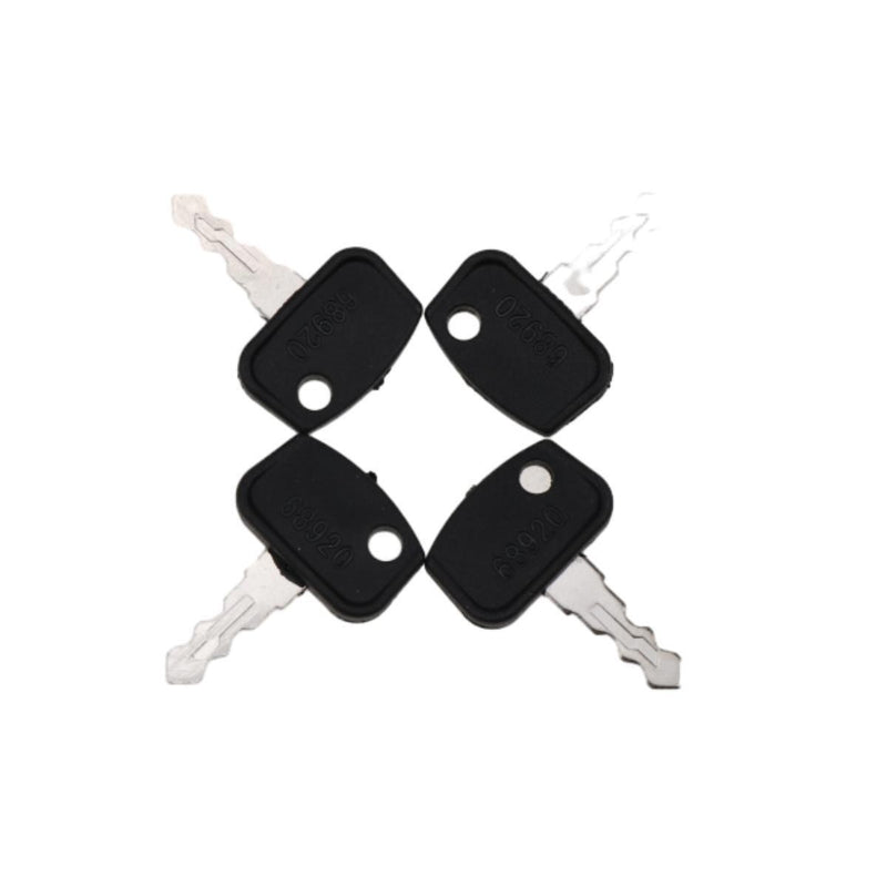 DURAFORCE 4Pcs Ignition Keys PL501-68920 for Kubota RTV 400 500 900 1140 Mowers