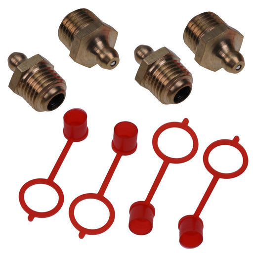 DURAFORCE 4x Grease Zerk Fittings 743332 for Bobcat 864 S130 S150 S175 S185 MT55 MT85