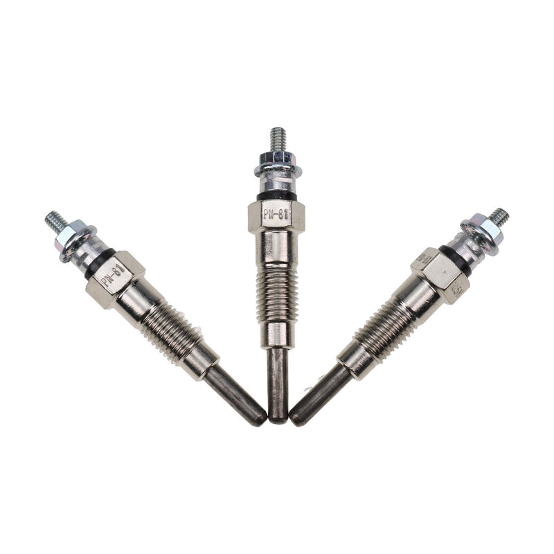 DURAFORCE 3Pcs Glow Plug 129155-77800 YM119717-77800 for Yanmar 4D98E 4D94E 4TNE92