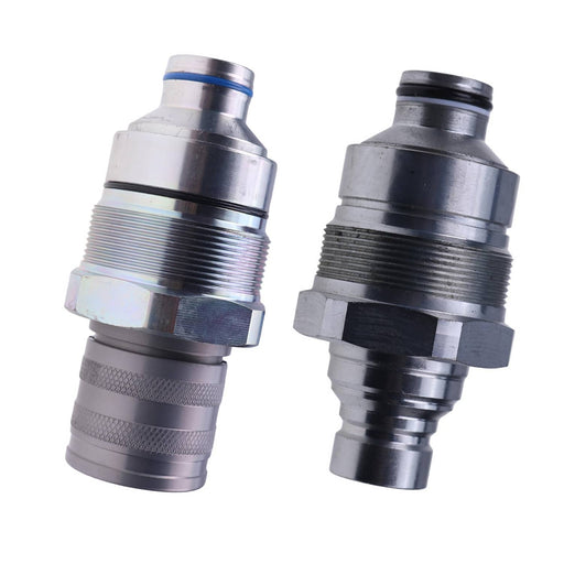 DURAFORCE Kubota SVL75 SVL90 Flat Face Coupler Kit V1311-77140 V1311-77150 Male Female