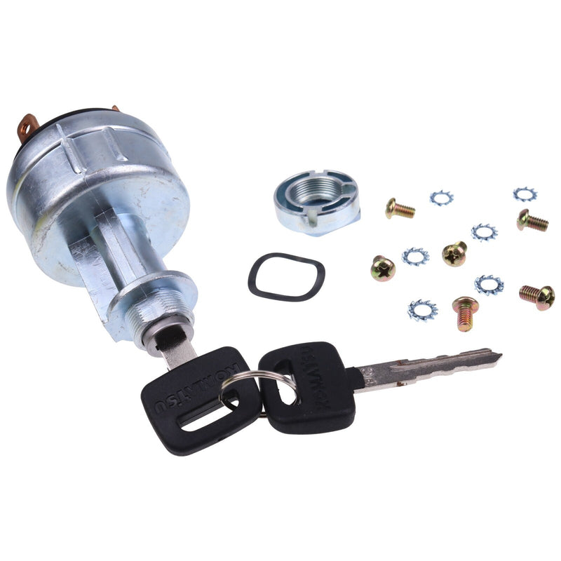 DURAFORCE Komatsu Ignition Switch w/2 Keys 20S-06-31130 PC05-6 PC05-7 PC10-6