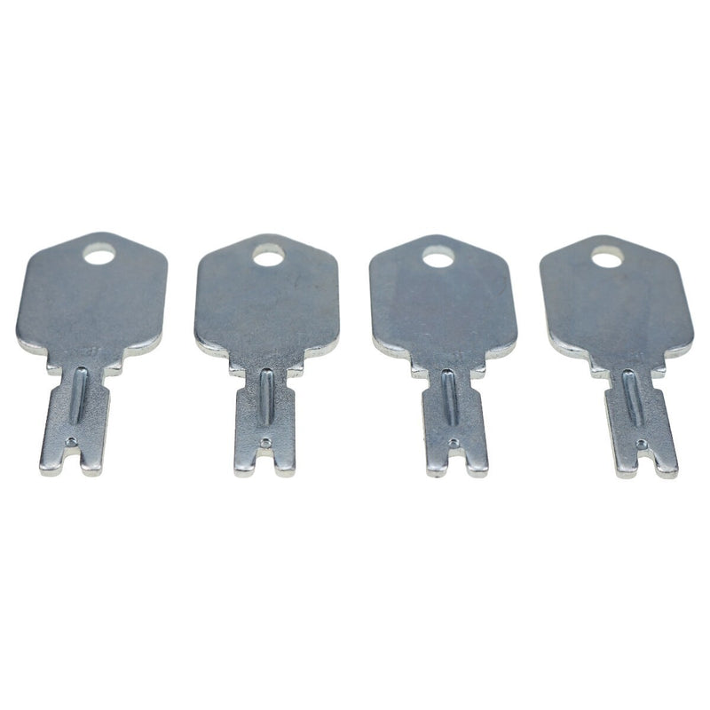 DURAFORCE 4P Ignition Keys 166 for Daewoo Clark Yale Hyster Komatsu Mustang Gehl Forklifts