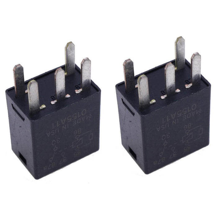 DURAFORCE 2Pcs Relay 7219044 12077866 87655334 for John Deere Z525E Z535 Z445 Tractor