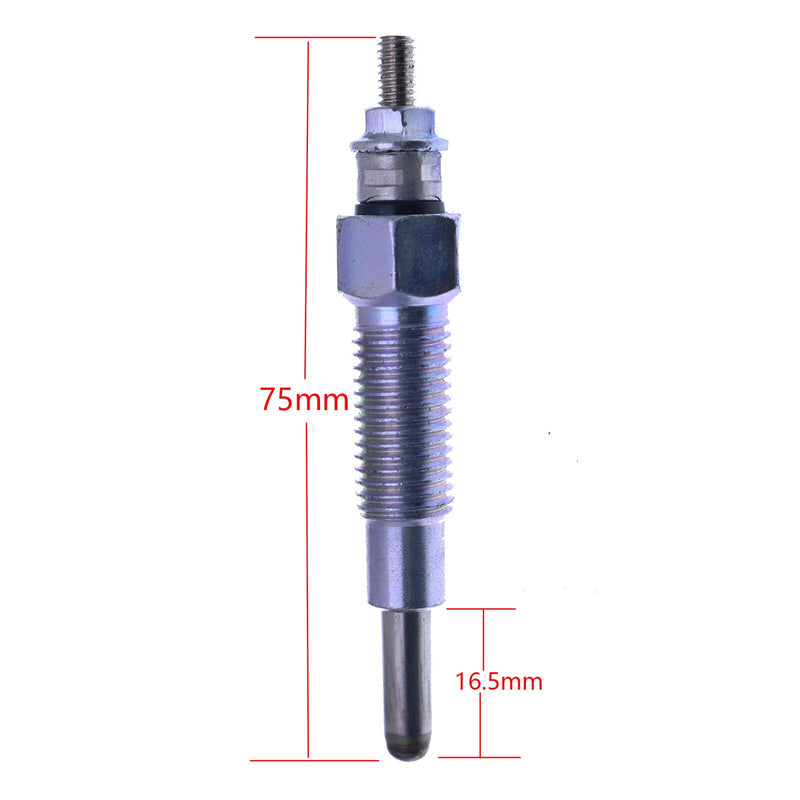 DURAFORCE 4X Glow Plug 15401-65510 for Kubota L225 L235 L2402 L245 Tractors Diesel