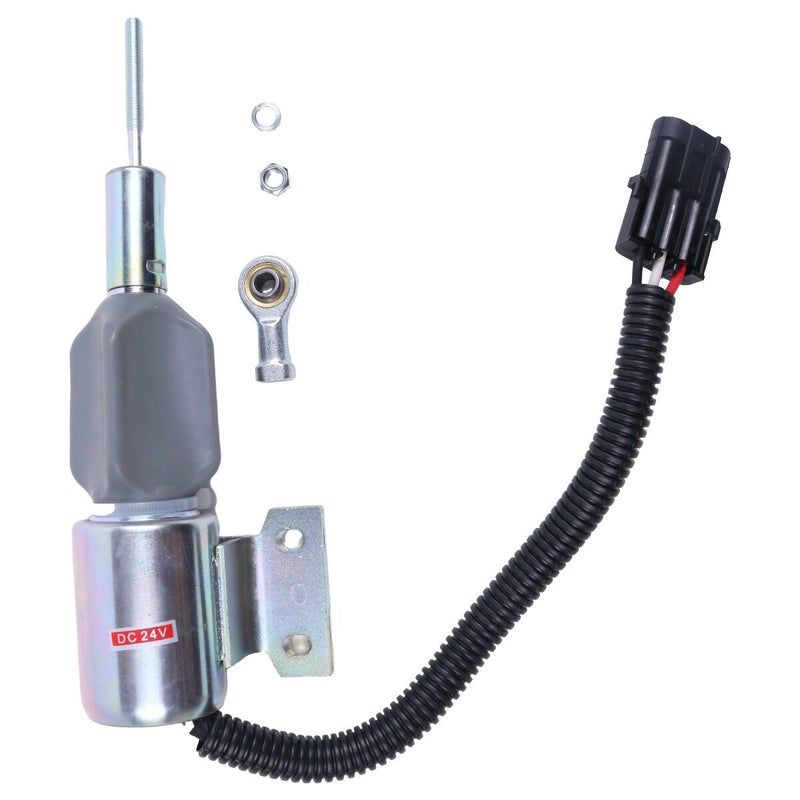 DURAFORCE Fuel Shut Off Solenoid SA-4891-24 for Cummins 5.9L 6BT Excavator Engine