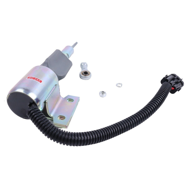 DURAFORCE Fuel Shut Off Solenoid SA-4891-24 for Cummins 5.9L 6BT Excavator Engine