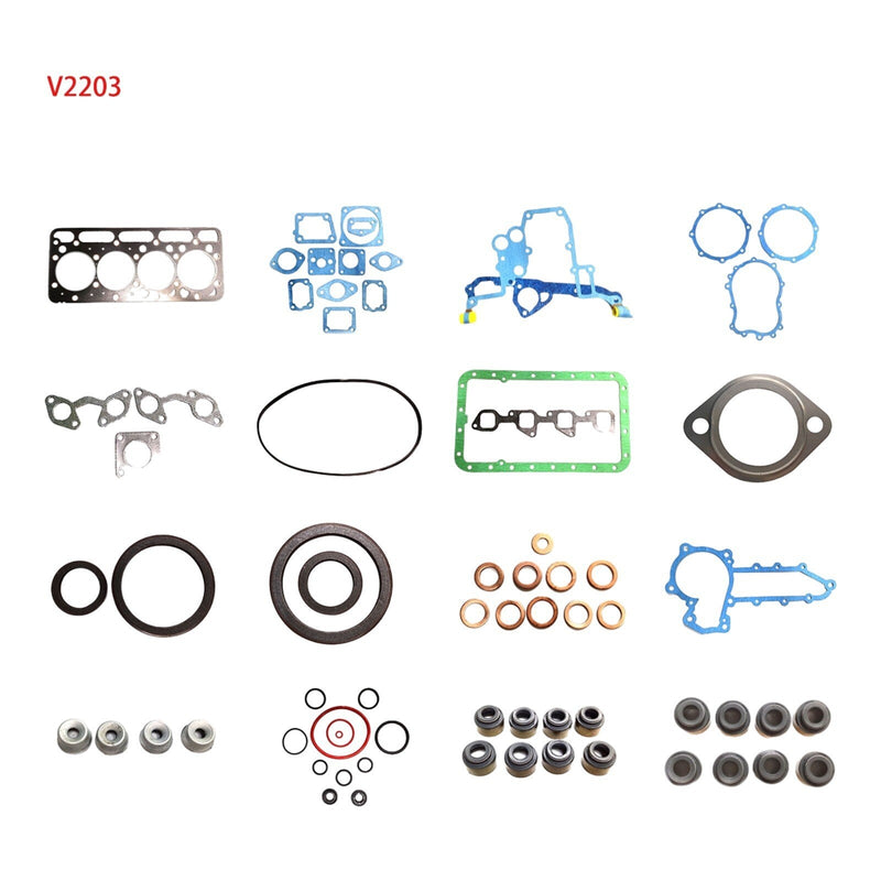 DURAFORCE Kubota V2203 Engine Full Gasket Set 07916-29505 V2203T V2203E V2203B