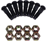 DURAFORCE 8PCS Wheel Studs & Nuts Kit for Bobcat 533 611 722 S175 S205 S510 S630 S770