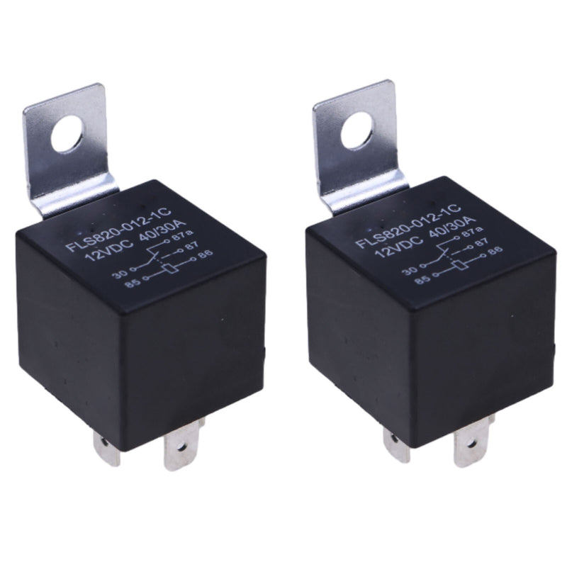 DURAFORCE 2X 12V Ignition Relay 5-Pin 307-2562 307-1886 for Onan Generator Run Stop