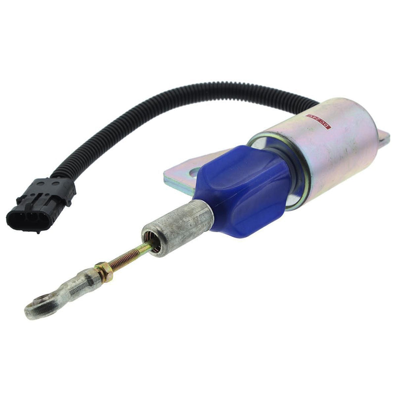 DURAFORCE 24V Fuel Stop Solenoid 3991625 5267132 for Cummins 6BT 5.9L Engine 3-Pin Plug