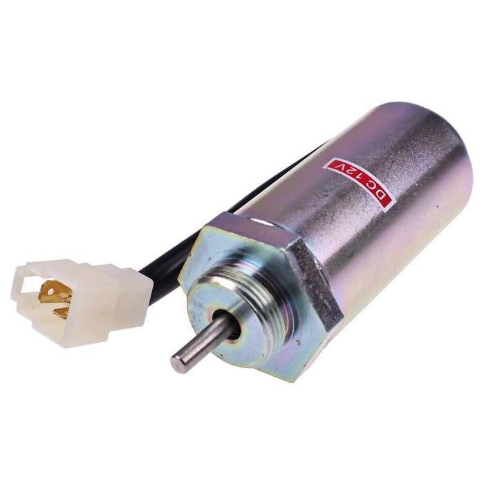DURAFORCE 12V Fuel Solenoid 897329-5680 for Hitachi EX50U EX55 ZX55UR EX27U EX35 Excavator
