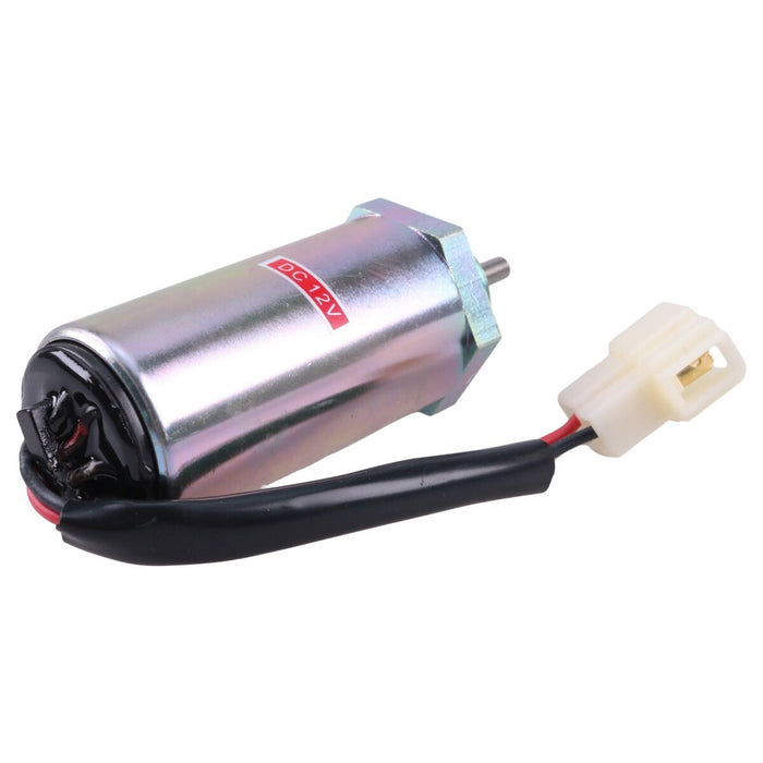 DURAFORCE 12V Fuel Solenoid 897329-5680 for Hitachi EX50U EX55 ZX55UR EX27U EX35 Excavator