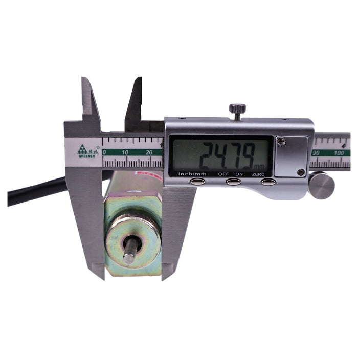 DURAFORCE 12V Fuel Solenoid 897329-5680 for Hitachi EX50U EX55 ZX55UR EX27U EX35 Excavator