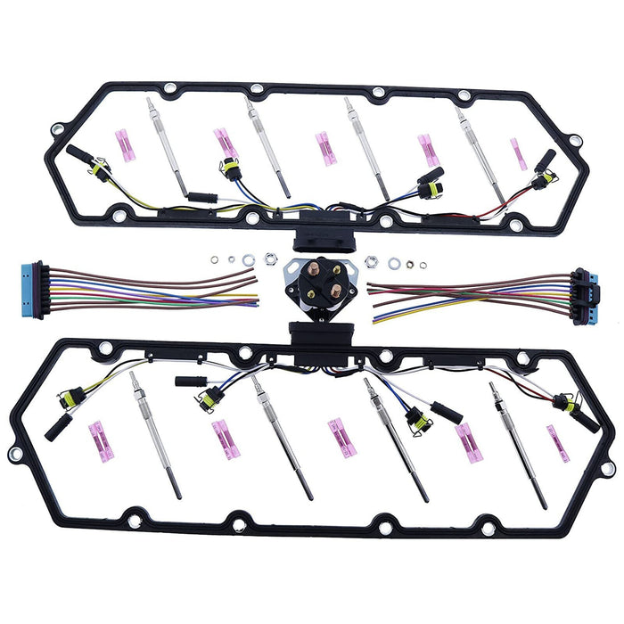 DURAFORCE Ford 7.3L V8 Diesel Valve Cover Gaskets Harness F81Z-6584-AA 1998-2003