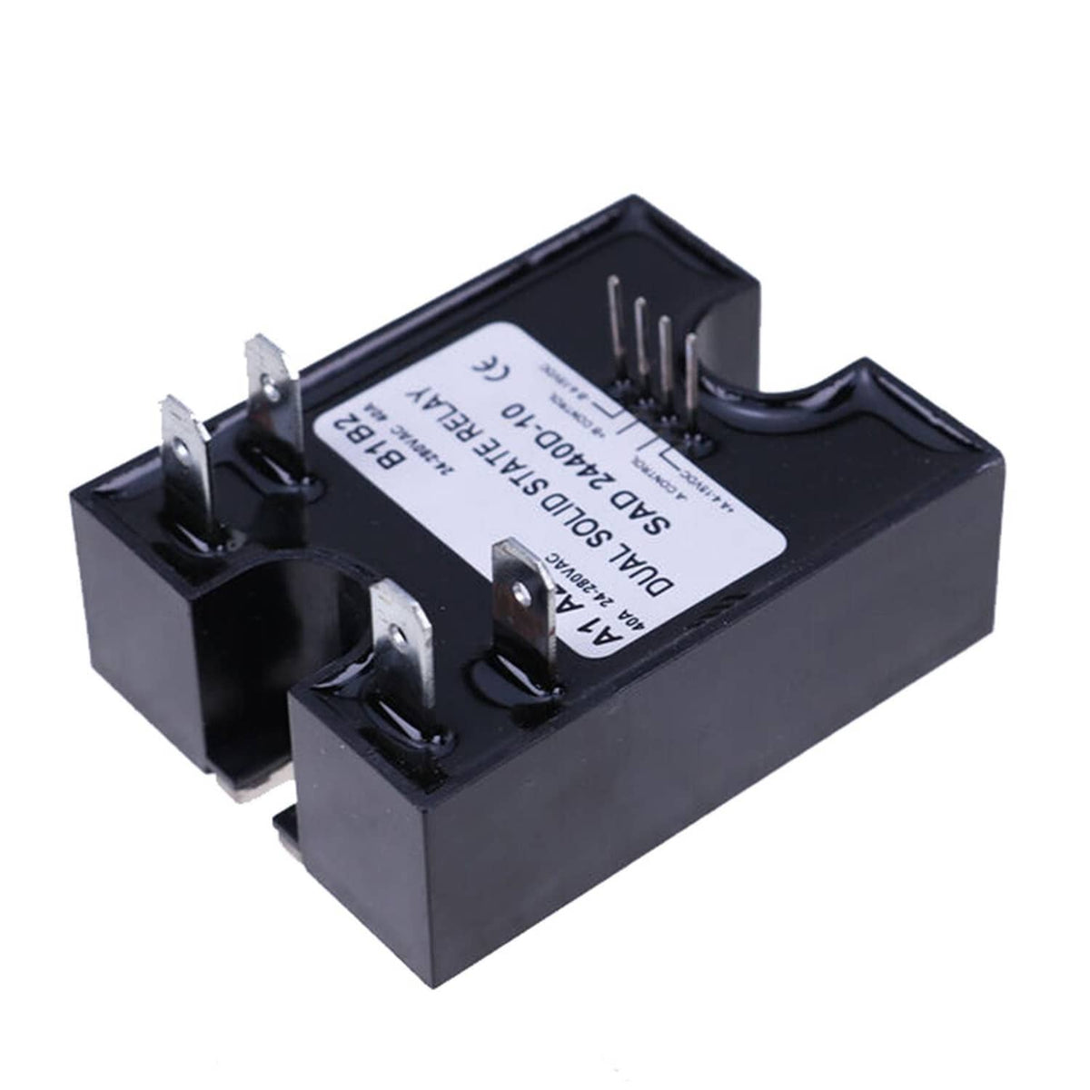 Dual SSR Solid State Relay D2440D-10 4-15VDC Input 280VAC 40A High Pow ...
