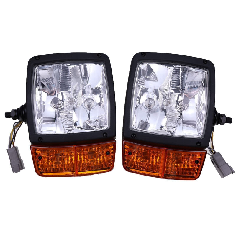DURAFORCE Volvo Loader Headlamps LH & RH 11170059 11170060 for L90E L70E L60E L110E