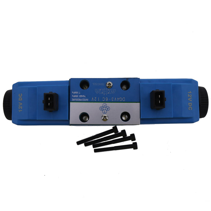 DURAFORCE 12V Hydraulic Solenoid Directional Valve 02-332169 for Eaton Vickers